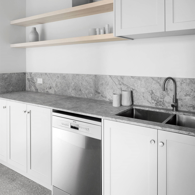 Kundenspezifisches Waschküche-Speicher-Kabinett mit Wannen-Licht Gray Shaker Modern Bathroom Vanity