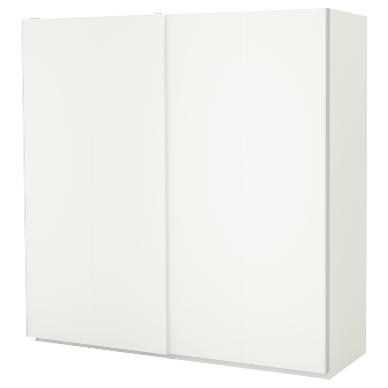 Matte White Cream Flat Panel lackieren Schiebetür-Garderoben-Wandschrank-Stoff-Schlafzimmer-Speicher