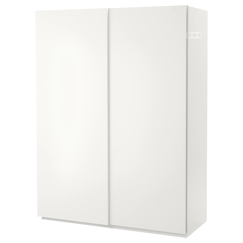 Matte White Cream Flat Panel lackieren Schiebetür-Garderoben-Wandschrank-Stoff-Schlafzimmer-Speicher