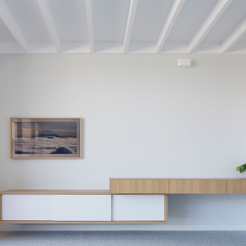 Modernes weißes dunkles Grey Wall Mounted Fernsehkabinett-Melamin Fernseheinheits-Bank-Holz-Korn