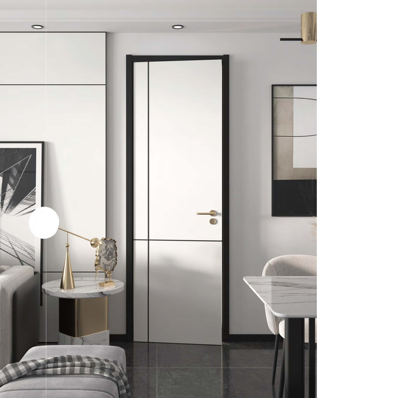 Melamin-Schlafzimmer-hölzerne Innentüren täfeln die fester moderne Kern-weiße Zündkapsel
