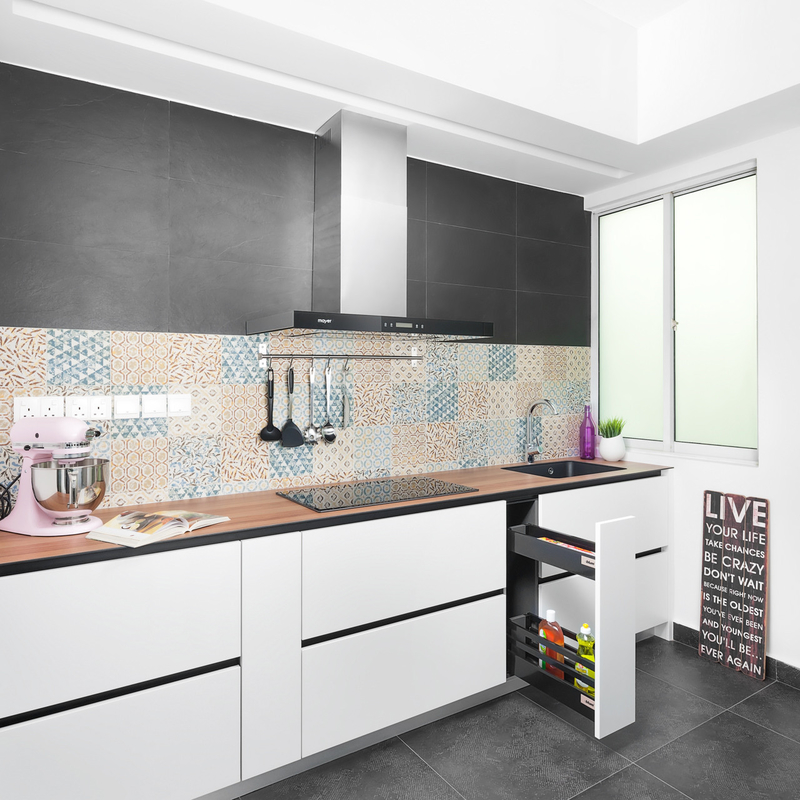 Neuzugänge L formen kleine Wand-Küchenschränke Mini Kitchen Cabinet Wooden PVCs für Wohnung
